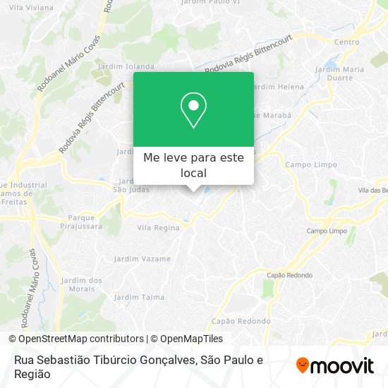Rua Sebastião Tibúrcio Gonçalves mapa