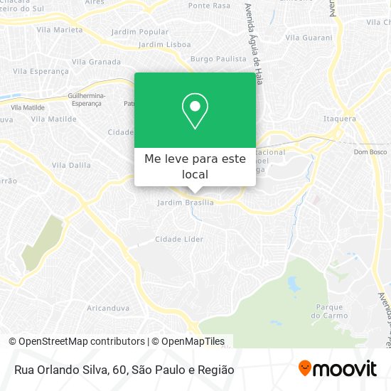 Rua Orlando Silva, 60 mapa