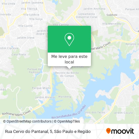 Rua Cervo do Pantanal, 5 mapa