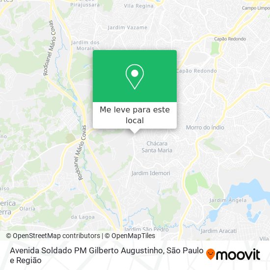 Avenida Soldado PM Gilberto Augustinho mapa