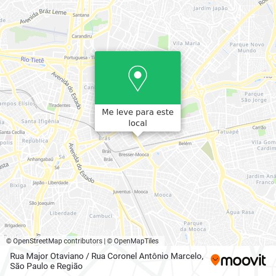 Rua Major Otaviano / Rua Coronel Antônio Marcelo mapa