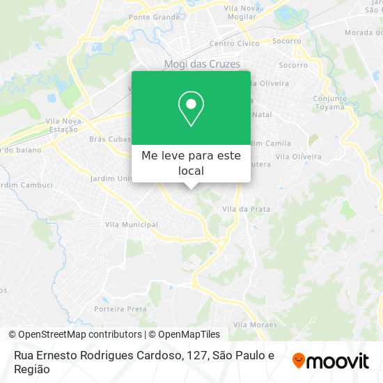 Rua Ernesto Rodrigues Cardoso, 127 mapa