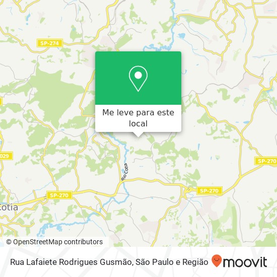 Rua Lafaiete Rodrigues Gusmão mapa