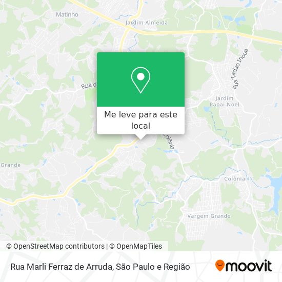 Rua Marli Ferraz de Arruda mapa