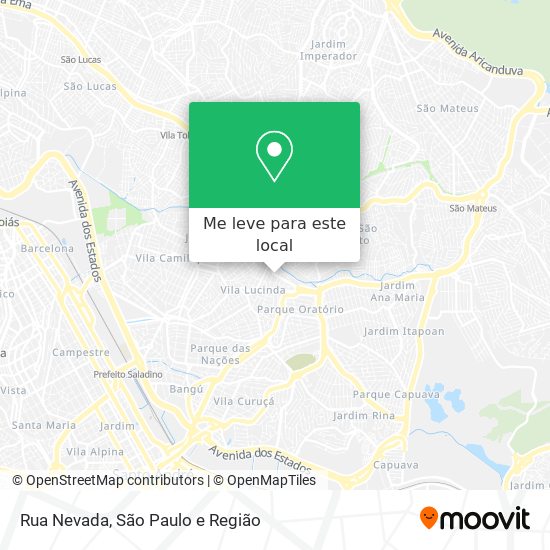 Rua Nevada mapa