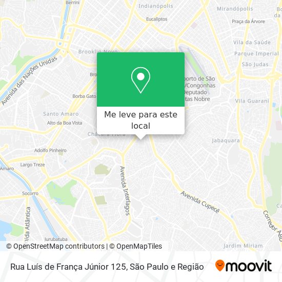 Rua Luís de França Júnior 125 mapa