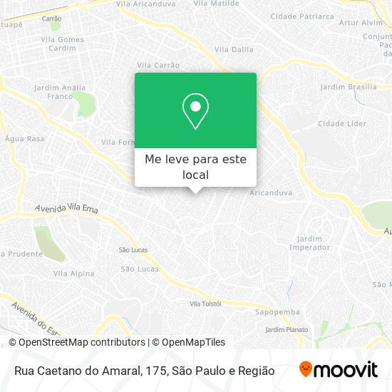 Rua Caetano do Amaral, 175 mapa