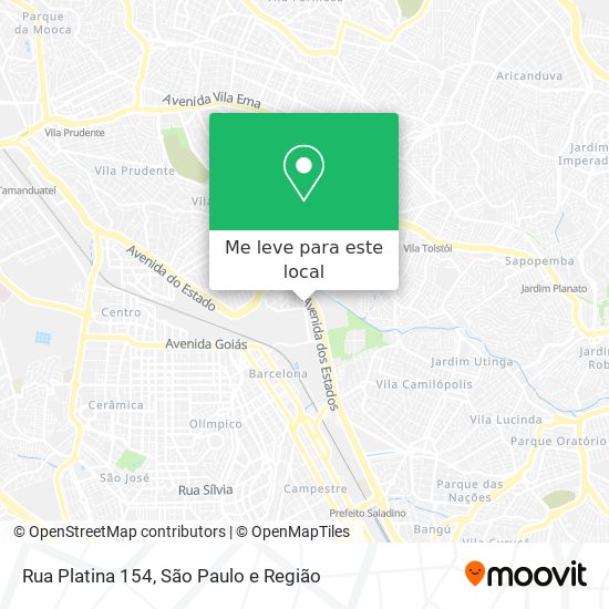 Rua Platina 154 mapa