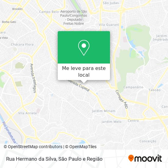 Rua Hermano da Silva mapa