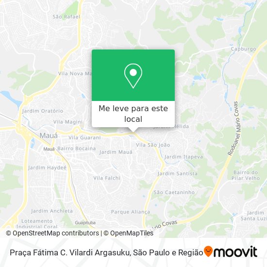Praça Fátima C. Vilardi Argasuku mapa
