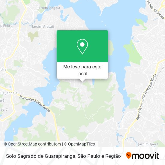 Solo Sagrado de Guarapiranga mapa
