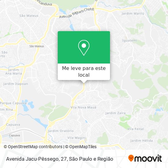 Avenida Jacu-Pêssego, 27 mapa