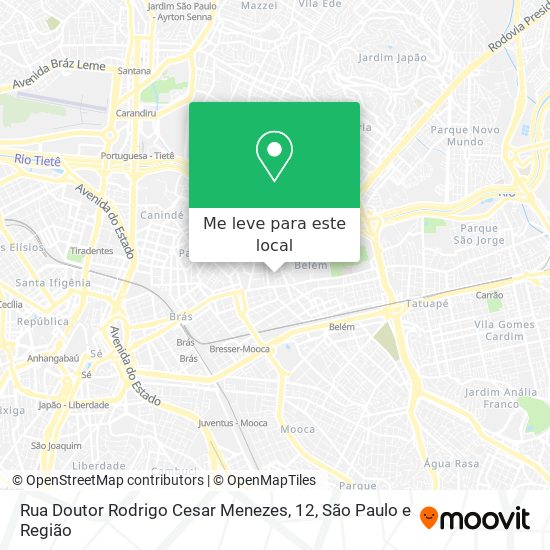 Rua Doutor Rodrigo Cesar Menezes, 12 mapa