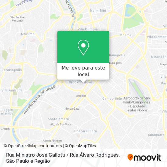 Rua Ministro José Gallotti / Rua Álvaro Rodrigues mapa
