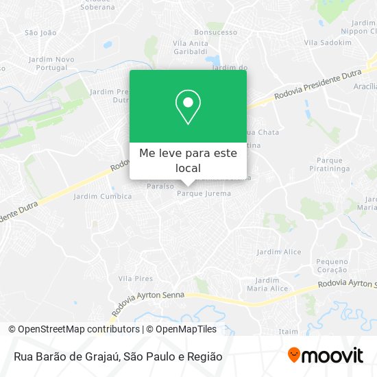 Rua Barão de Grajaú mapa
