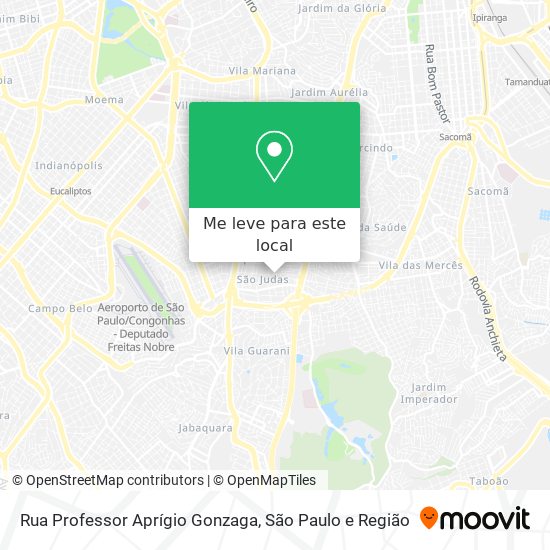 Rua Professor Aprígio Gonzaga mapa