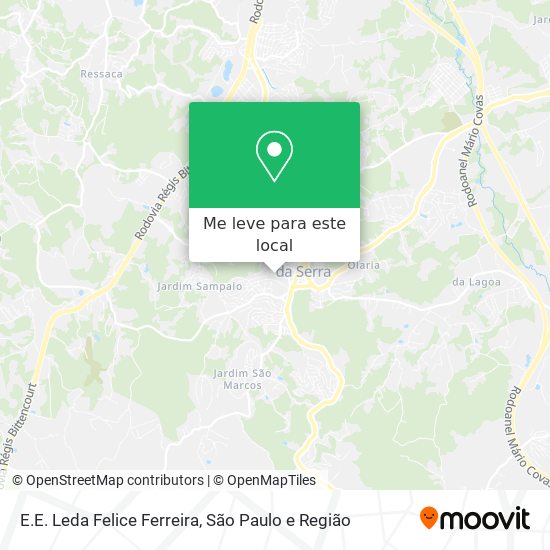 E.E. Leda Felice Ferreira mapa
