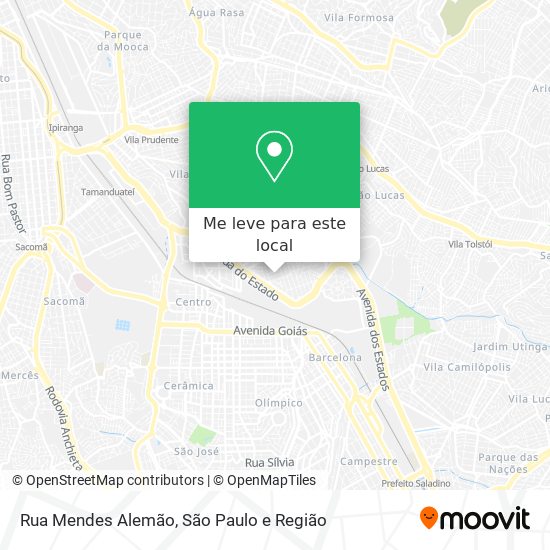 Rua Mendes Alemão mapa