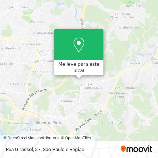 Rua Girassol, 37 mapa