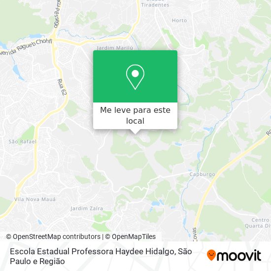 Escola Estadual Professora Haydee Hidalgo mapa