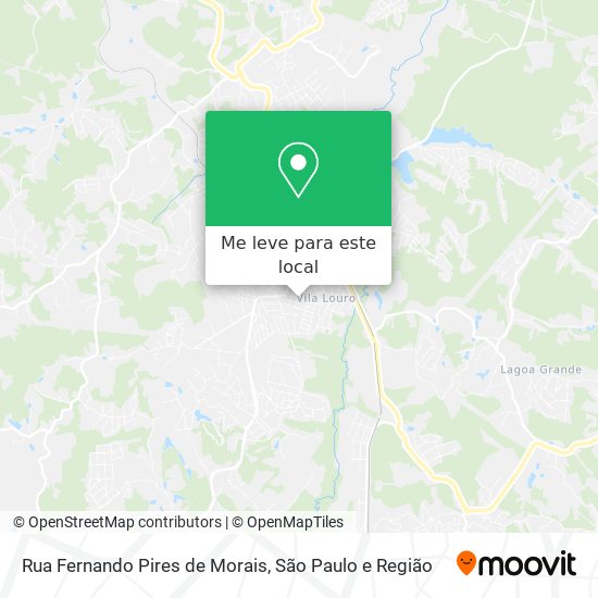 Rua Fernando Pires de Morais mapa