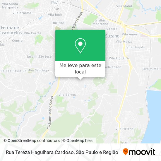 Rua Tereza Haguihara Cardoso mapa