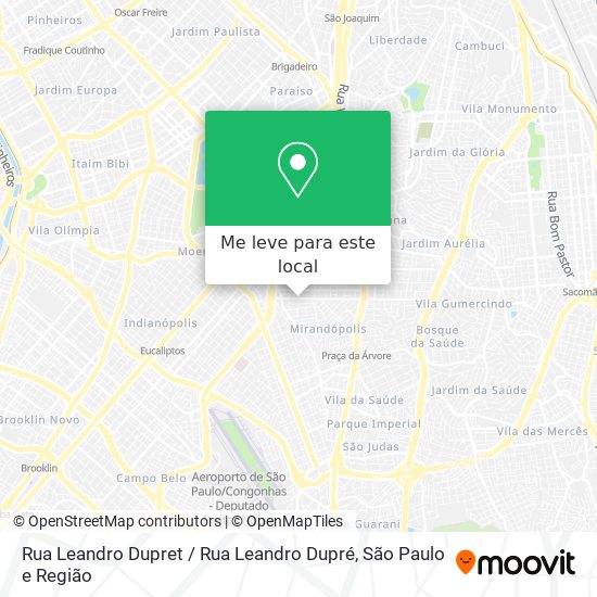 Rua Leandro Dupret / Rua Leandro Dupré mapa