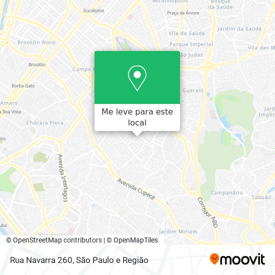 Rua Navarra 260 mapa