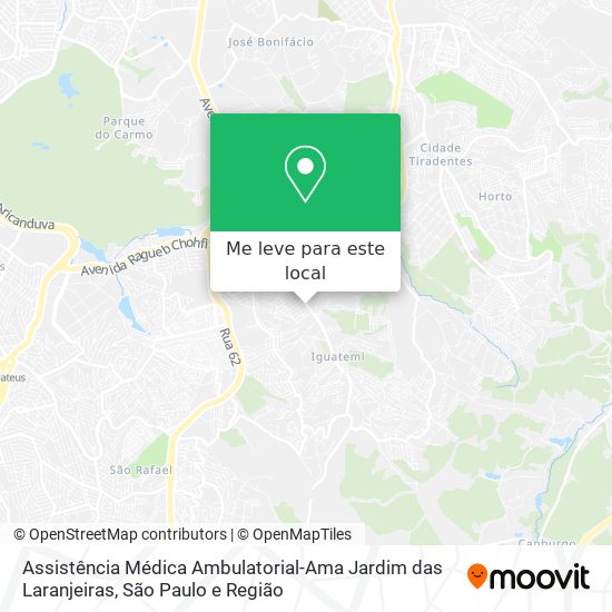 Assistência Médica Ambulatorial-Ama Jardim das Laranjeiras mapa