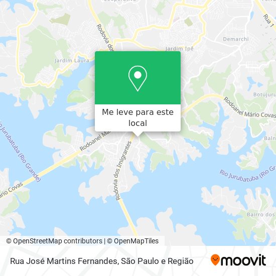 Rua José Martins Fernandes mapa