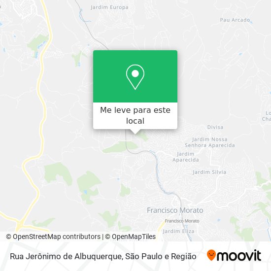 Rua Jerônimo de Albuquerque mapa
