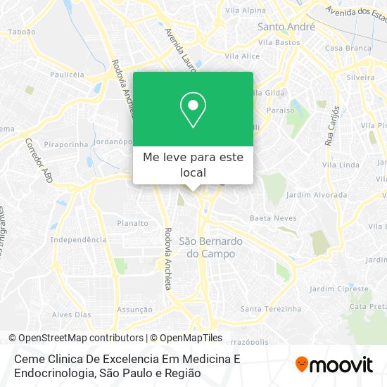 Ceme Clinica De Excelencia Em Medicina E Endocrinologia mapa