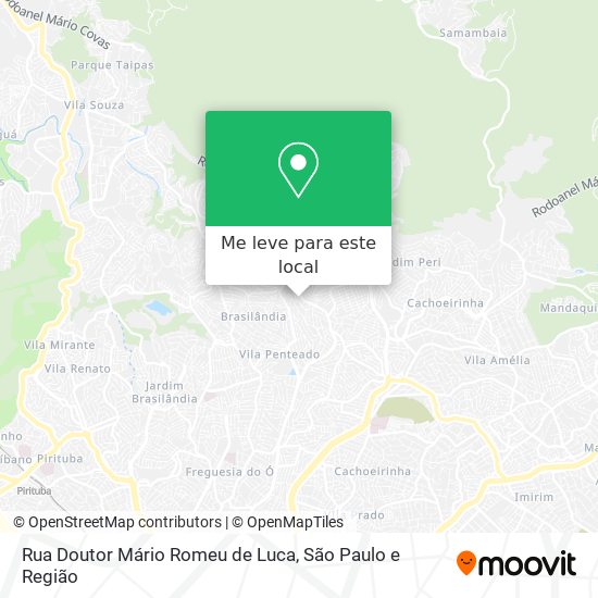 Rua Doutor Mário Romeu de Luca mapa
