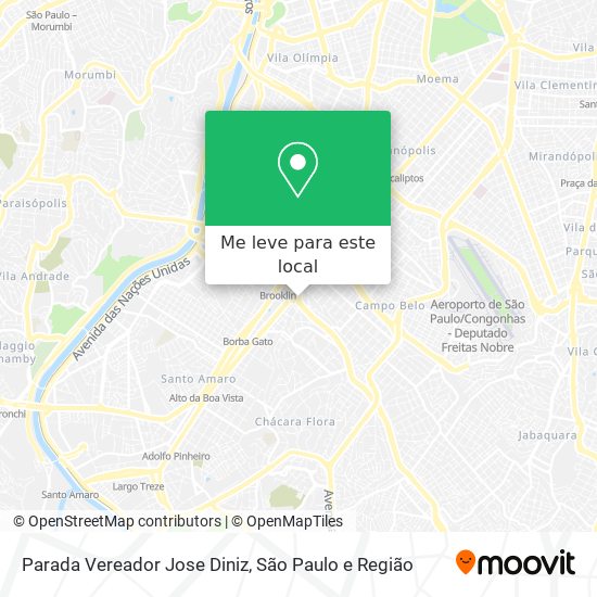 Parada Vereador Jose Diniz mapa