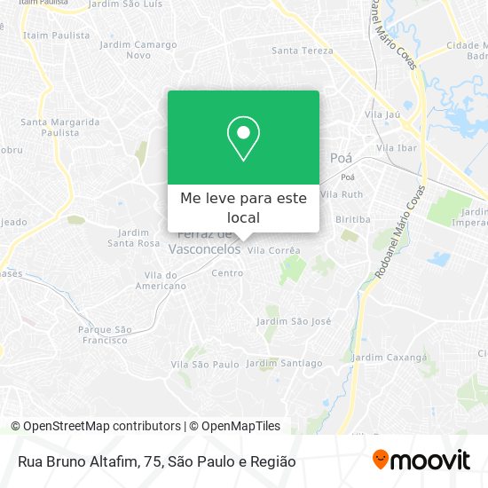 Rua Bruno Altafim, 75 mapa