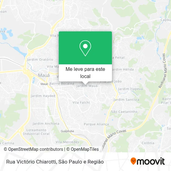 Rua Victório Chiarotti mapa