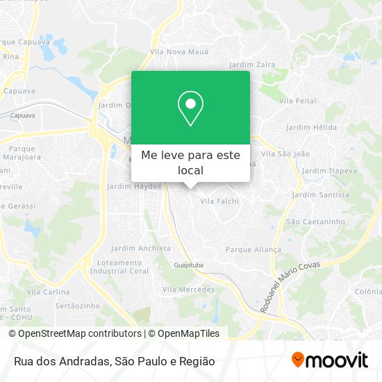 Rua dos Andradas mapa