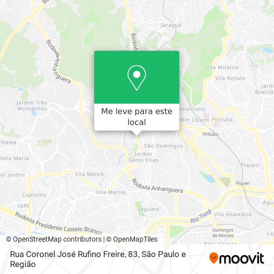 Rua Coronel José Rufino Freire, 83 mapa