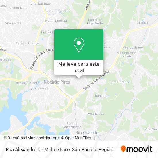Rua Alexandre de Melo e Faro mapa