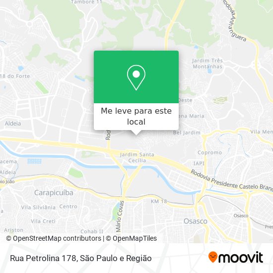 Rua Petrolina 178 mapa