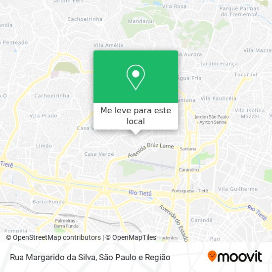 Rua Margarido da Silva mapa