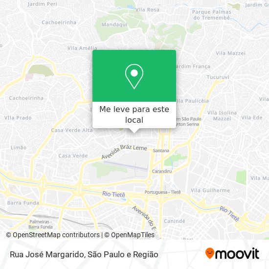 Rua José Margarido mapa