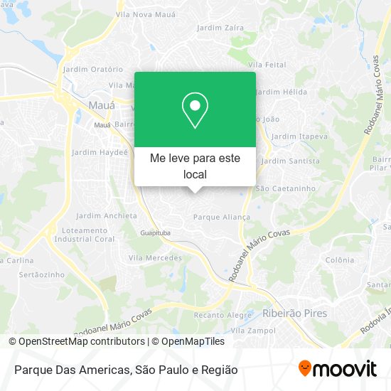 Parque Das Americas mapa