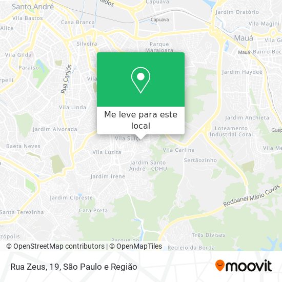 Rua Zeus, 19 mapa