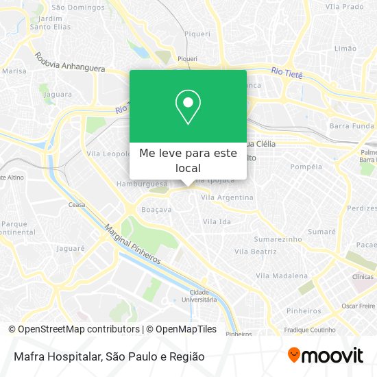 Mafra Hospitalar mapa