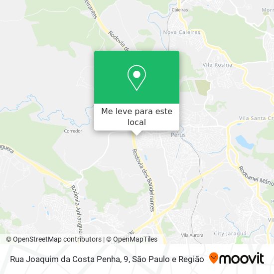 Rua Joaquim da Costa Penha, 9 mapa