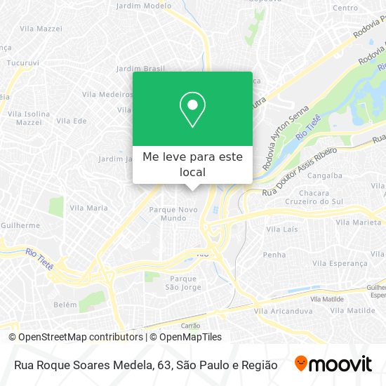 Rua Roque Soares Medela, 63 mapa