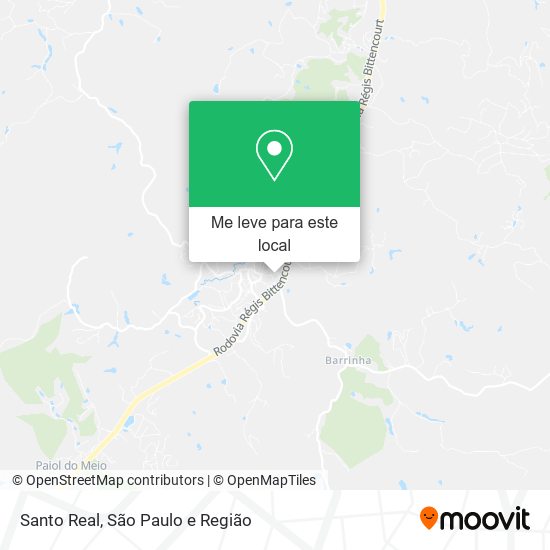 Santo Real mapa