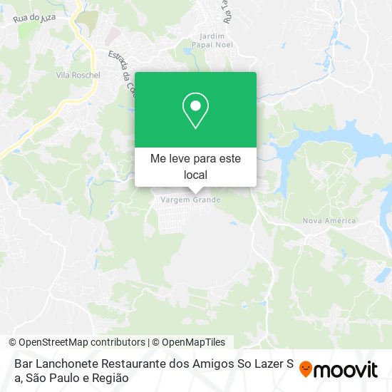 Bar Lanchonete Restaurante dos Amigos So Lazer S a mapa