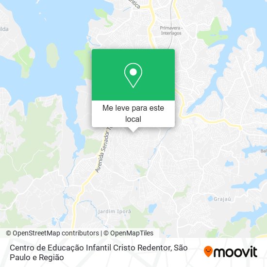 Centro de Educação Infantil Cristo Redentor mapa
